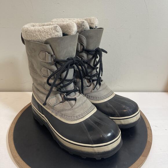 Sorel Caribou Boots Womens Size 9 Waterproof Winter Snow Faux Fur Lined - Picture 2 of 10